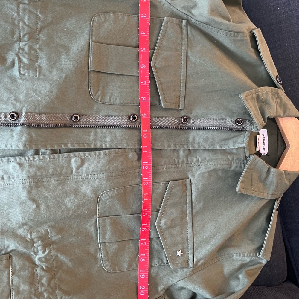 Zadig & Voltaire Olive Green Utility Jacket - Picture 5 of 14